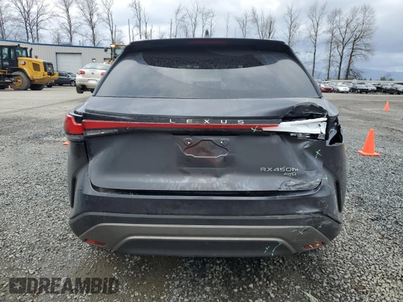 2024 Lexus RX with VIN JTJCJMGA3R2020824, listed as a Copart auction lot 49912505 with 4,731 mi miles and Salvage Title. Bid and sale history available at carsss.com. Image 6.