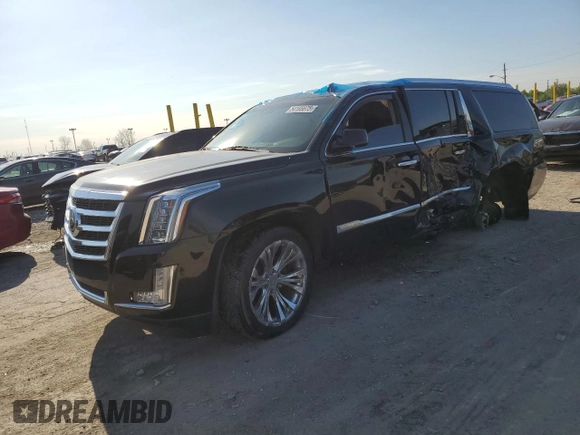 2015 Cadillac Escalade ESV Premium with VIN 1GYS4JKJ7FR174963, listed as a Copart auction lot 54195675 with 120,171 mi miles and Salvage title. Bid and sale history available at DreamBid. Image 1.