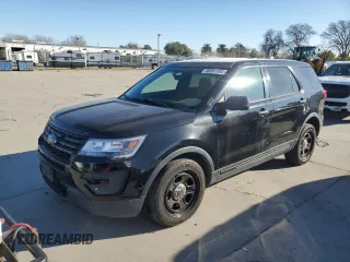 2016 Ford Utility Police Interceptor with VIN 1FM5K8AT3GGC36758, listed as a Copart auction lot 88991505 with 89,192 mi miles and Clean Title. Bid and sale history available at carsss.com. Image 1.