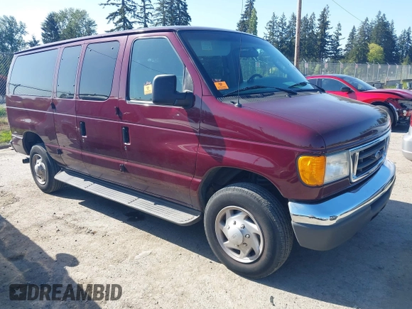 2006 Ford Econoline Passenger XL with VIN 1FBNE31L96DB41608, listed as a IAAI auction lot 42180714 with Not Provided miles and . Bid and sale history available at carsss.com. Image 1.