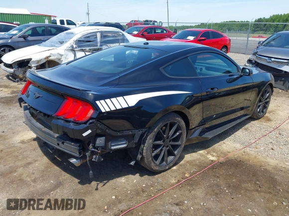 2019 Ford Mustang EcoBoost with VIN 1FA6P8TH4K5159573, listed as a IAAI auction lot 42207962 with 121,225 mi miles and . Bid and sale history available at DreamBid. Image 4.