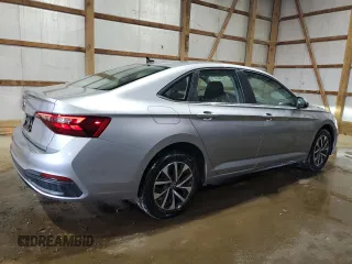 2024 Volkswagen Jetta S with VIN 3VW5M7BU2RM081318, listed as a Copart auction lot 63502205 with 27,240 mi miles and Clean title. Bid and sale history available at DreamBid. Image 3.