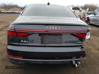 2020 Audi A8 L with VIN WAU8EAF85LN013807, listed as a Copart auction lot 47556075 with 44,921 mi miles and Salvage Title. Bid and sale history available at carsss.com. Image 6.