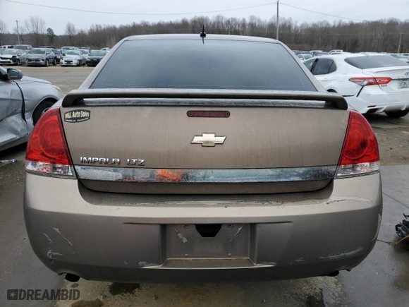 2007 Chevrolet Impala LTZ with VIN 2G1WU58RX79142198, listed as a Copart auction lot 42427275 with 155,374 mi miles and Salvage Title. Bid and sale history available at carsss.com. Image 6.