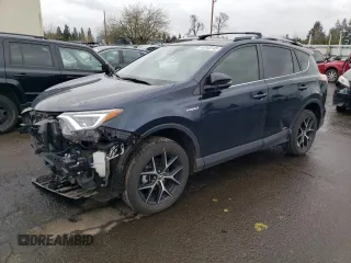 2018 Toyota RAV4 Hybrid SE with VIN JTMJJREV8JD244130, listed as a Copart auction lot 48760145 with 54,143 mi miles and Salvage title. Bid and sale history available at DreamBid. Image 1.