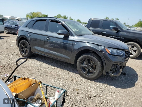 2021 Audi Q5 Premium with VIN WA1AAAFY2M2056417, listed as a Copart auction lot 52227545 with 58,931 mi miles and Salvage title. Bid and sale history available at DreamBid. Image 4.
