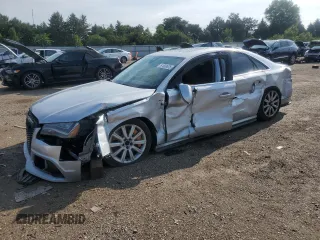 2011 Audi A8 with VIN WAUAVAFD7BN020609, listed as a Copart auction lot 61583575 with 124,781 mi miles and Salvage title. Bid and sale history available at DreamBid. Image 1.
