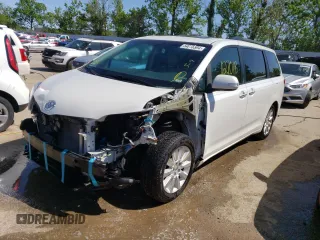 2014 Toyota Sienna XLE with VIN 5TDYK3DC6ES427920, listed as a Copart auction lot 54075594 with 127,018 mi miles and Salvage title. Bid and sale history available at DreamBid. Image 1.