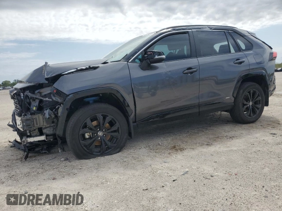 2024 Toyota RAV4 Hybrid XSE with VIN 2T3E6RFV4RW047617, listed as a Copart auction lot 49290335 with 24,190 mi miles and Salvage Title. Bid and sale history available at carsss.com. Image 1.