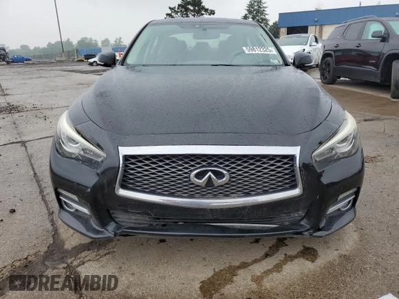 2017 Infiniti Q50 Signature Edition with VIN JN1EV7AR3HM840407, listed as a Copart auction lot 59812325 with 153,709 mi miles and Salvage title. Bid and sale history available at DreamBid. Image 5.