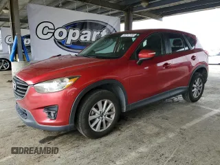 2016 Mazda CX-5 Touring with VIN JM3KE2CY6G0812217, listed as a Copart auction lot 53747155 with 129,225 mi miles and Salvage Title. Bid and sale history available at carsss.com. Image 1.