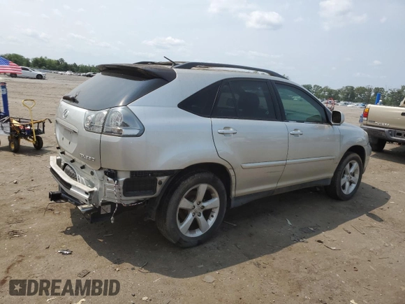 2005 Lexus RX 330 with VIN JTJGA31U450053495, listed as a Copart auction lot 59566785 with 137,799 mi miles and Salvage title. Bid and sale history available at DreamBid. Image 3.