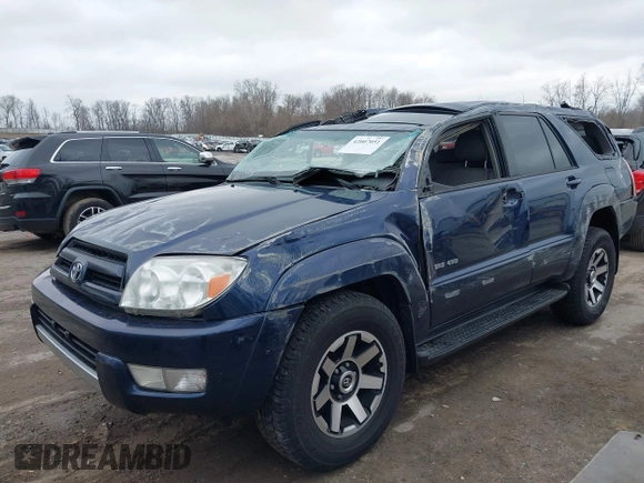 2004 Toyota 4Runner SR5 with VIN JTEBU14R348024422, listed as a IAAI auction lot 42007051 with 156,289 mi miles and . Bid and sale history available at DreamBid. Image 6.