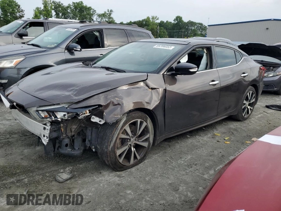 2016 Nissan Maxima SL with VIN 1N4AA6AP7GC434902, listed as a Copart auction lot 58396055 with 107,714 mi miles and Salvage title. Bid and sale history available at DreamBid. Image 1.