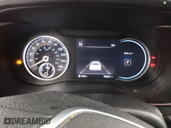 2022 Genesis G70 2.0T with VIN KMTG34TA1NU094229, listed as a Copart auction lot 52890445 with 96,667 mi miles and Clean Title. Bid and sale history available at DreamBid. Image 9.