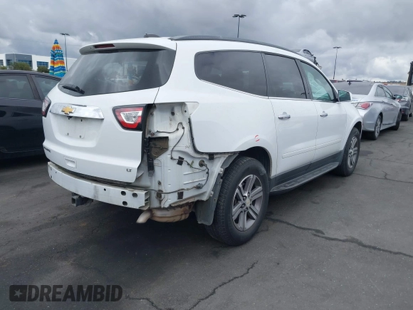2017 Chevrolet Traverse LT with VIN 1GNKRHKD5HJ169229, listed as a IAAI auction lot 42047103 with 131,073 mi miles and . Bid and sale history available at DreamBid. Image 4.