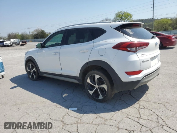 2017 Hyundai Tucson Limited z VIN KM8J3CA28HU386339, wystawiony jako Copart lot #52775125 z przebiegiem 166 900 mil mil oraz Czysty tytuł • Clean title. Historia ofert i sprzedaży dostępna na DreamBid. Obrazek 2.