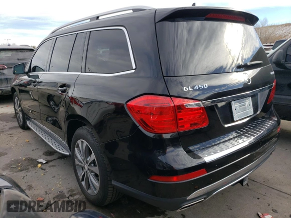 2014 Mercedes-Benz GL 450 with VIN 4JGDF7CE6EA320565, listed as a Copart auction lot 89078905 with 115,403 mi miles and Non repairable. Bid and sale history available at DreamBid. Image 2.