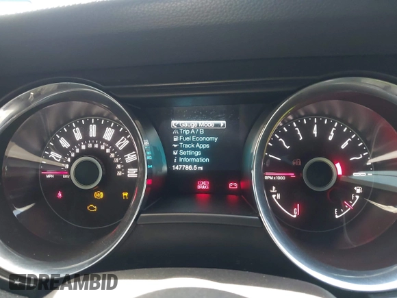 2014 Ford Mustang GT with VIN 1ZVBP8CF6E5309367, listed as a IAAI auction lot 42013913 with 147,786 mi miles and . Bid and sale history available at DreamBid. Image 7.