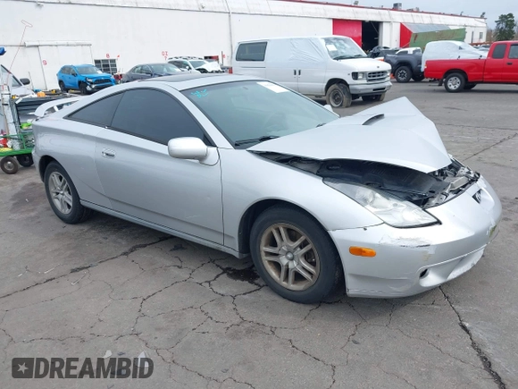 2001 Toyota Celica GT with VIN JTDDR32T410098001, listed as a IAAI auction lot 41820456 with 239,296 mi miles. Bid and sale history available at carsss.com. Image 1.