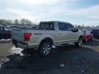 2018 Ford F-150 XL with VIN 1FTEW1E50JKC01823, listed as a IAAI auction lot 41824169 with 130,034 mi miles. Bid and sale history available at carsss.com. Image 4.