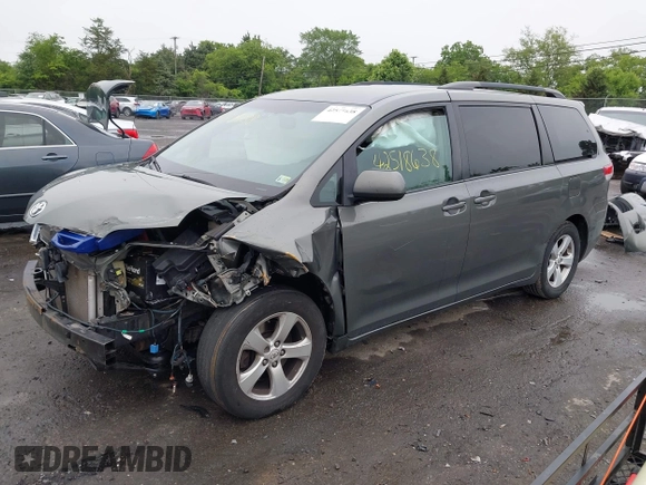 2012 Toyota Sienna LE AAS with VIN 5TDKK3DC9CS176135, listed as a IAAI auction lot 42518638 with 171,716 mi miles and . Bid and sale history available at DreamBid. Image 18.