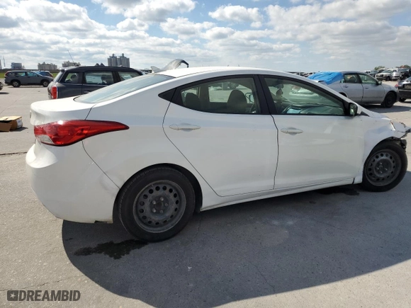 2012 Hyundai Elantra GLS with VIN 5NPDH4AE1CH134082, listed as a Copart auction lot 52193455 with 261,725 mi miles and Salvage Title. Bid and sale history available at carsss.com. Image 3.