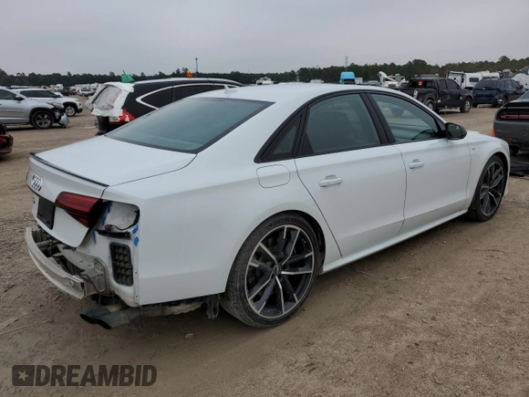 2017 Audi S8 z VIN WUAJ5AFD8HN901401, wystawiony jako Copart lot #77734973 z przebiegiem 133 780 mil mil oraz . Historia ofert i sprzedaży dostępna na DreamBid. Obrazek 3.