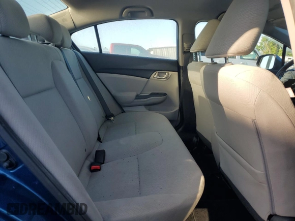 2013 Honda Civic LX with VIN 19XFB2F59DE040948, listed as a Copart auction lot 52845595 with 75,685 mi miles and Non Repairable. Bid and sale history available at DreamBid. Image 10.
