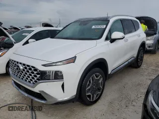 2023 Hyundai Santa Fe Hybrid Limited with VIN 5NMS5DA14PH019234, listed as a Copart auction lot 76392824 with 6,884 mi miles and Salvage Title. Bid and sale history available at carsss.com. Image 1.