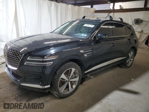 2023 Genesis GV80 z VIN KMUHCESC9PU142717, wystawiony jako Copart lot #48885725 z przebiegiem 44 100 mil mil oraz Szkoda całkowita • Salvage title. Historia ofert i sprzedaży dostępna na DreamBid. Obrazek 1.