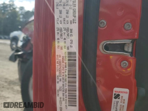 2012 Ram 1500 ST with VIN 1C6RD6FP4CS232216, listed as a Copart auction lot 81971354 with 158,499 mi miles and Salvage title. Bid and sale history available at DreamBid. Image 12.