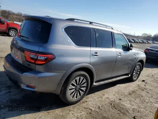 2022 Nissan Armada SL with VIN JN8AY2BA7N9393422, listed as a Copart auction lot 47361775 with 51,900 mi miles and Clean Title. Bid and sale history available at carsss.com. Image 3.