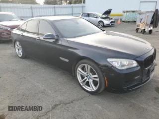 2015 BMW 7 Series 750i xDrive with VIN WBAYB6C56FD966052, listed as a Copart auction lot 47776235 with 123,754 mi miles and Clean Title. Bid and sale history available at DreamBid. Image 4.