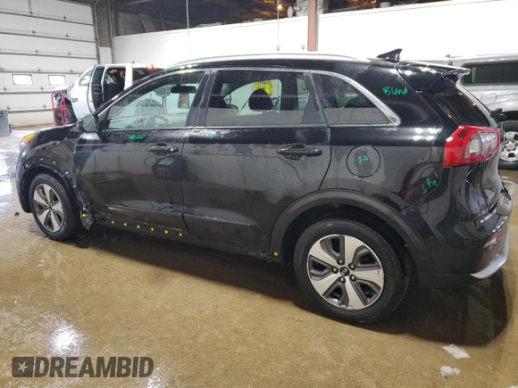 2018 Kia Niro LX with VIN KNDCB3LC8J5124228, listed as a Copart auction lot 47780205 with 107,629 mi miles and Salvage Title. Bid and sale history available at carsss.com. Image 2.
