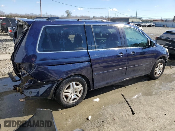 2006 Honda Odyssey EX-L with VIN 5FNRL38686B012884, listed as a Copart auction lot 46986245 with 191,295 mi miles and Salvage Title. Bid and sale history available at carsss.com. Image 3.