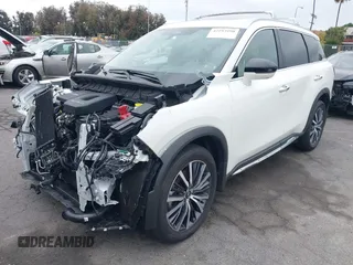 2025 Infiniti QX60 Sensory with VIN 5N1AL1GS6SC330036, listed as a IAAI auction lot 42193990 with 5,403 mi miles and . Bid and sale history available at DreamBid. Image 2.