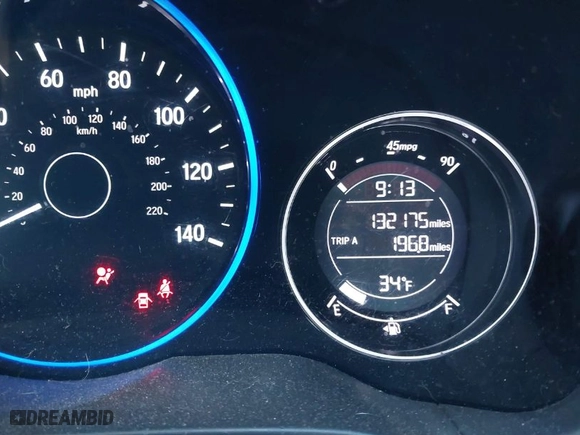 2018 Honda HR-V LX with VIN 3CZRU6H32JG704947, listed as a IAAI auction lot 41439865 with 132,175 mi miles. Bid and sale history available at carsss.com. Image 16.
