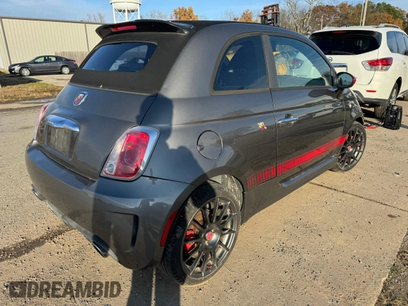 2013 FIAT 500 Abarth with VIN 3C3CFFJH4DT670361, listed as a Copart auction lot 84738664 with 79,555 mi miles and Clean Title. Bid and sale history available at carsss.com. Image 4.