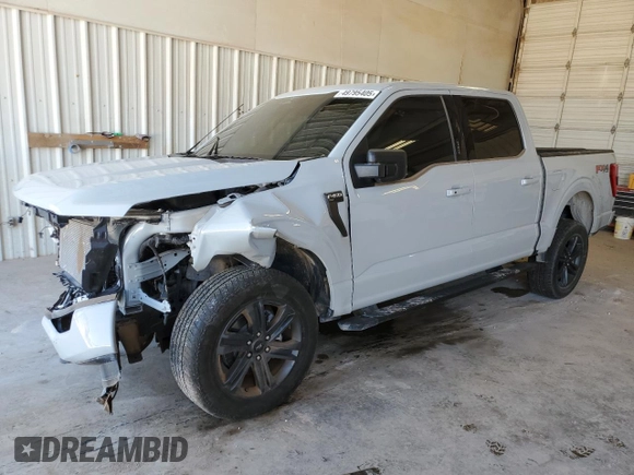 2023 Ford F-150 XL with VIN 1FTFW1E88PFD22387, listed as a Copart auction lot 49795405 with 14,057 mi miles and Salvage Title. Bid and sale history available at carsss.com. Image 1.