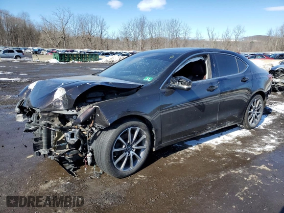 2016 Acura TLX Technology with VIN 19UUB3F57GA004598, listed as a Copart auction lot 46344685 with 144,528 mi miles and Salvage title. Bid and sale history available at DreamBid. Image 1.