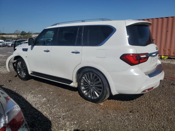 2019 Infiniti QX80 LUXE with VIN JN8AZ2NE4K9232422, listed as a Copart auction lot 48535354 with 112,686 mi miles. Bid and sale history available at carsss.com. Image 2.