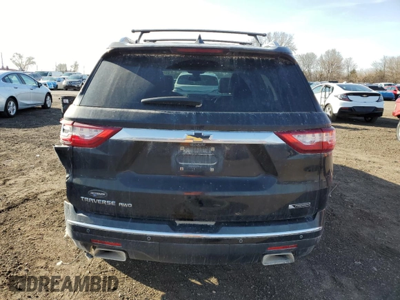 2018 Chevrolet Traverse Premier with VIN 1GNEVJKW5JJ152423, listed as a Copart auction lot 51202685 with 124,673 mi miles and Salvage Title. Bid and sale history available at DreamBid. Image 6.