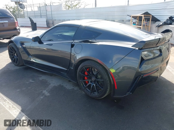 2017 Chevrolet Corvette Z06 3LZ with VIN 1G1YU2D65H5603471, listed as a IAAI auction lot 41610257 with 61,194 mi miles. Bid and sale history available at carsss.com. Image 3.