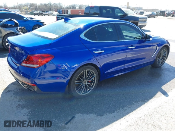 2019 Genesis G70 Advanced with VIN KMTG54LE7KU030592, listed as a IAAI auction lot 41798773 with 81,271 mi miles and . Bid and sale history available at DreamBid. Image 4.