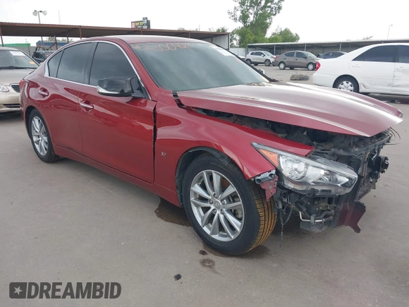 2014 Infiniti Q50 Premium z VIN JN1BV7AP8EM673359, wystawiony jako IAAI lot #42300427 z przebiegiem 118 779 mil mil oraz . Historia ofert i sprzedaży dostępna na DreamBid. Obrazek 1.