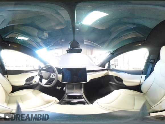 2023 Tesla Model X Plaid with VIN 7SAXCBE6XPF373589, listed as a Copart auction lot 50355615 with 11,650 mi miles and Salvage Title. Bid and sale history available at DreamBid. Image 16.
