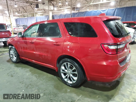 2020 Dodge Durango R/T with VIN 1C4SDHCT7LC259380, listed as a Copart auction lot 43980805 with 117,165 mi miles and Non repairable. Bid and sale history available at DreamBid. Image 2.