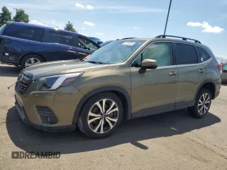 2022 Subaru Forester Limited with VIN JF2SKANC6NH459622, listed as a Copart auction lot 63019405 with 45,047 mi miles and Salvage title. Bid and sale history available at DreamBid. Image 1.