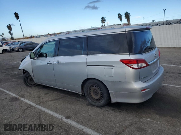 2012 Nissan Quest SL with VIN JN8AE2KP0C9047920, listed as a Copart auction lot 41706135 with 127,423 mi miles and Salvage Title. Bid and sale history available at carsss.com. Image 2.